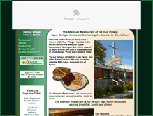 Tablet Screenshot of mainsailrestaurant.com